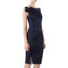Nina Ricci Bow Shoulder Dress in Blue (navy) - Lyst