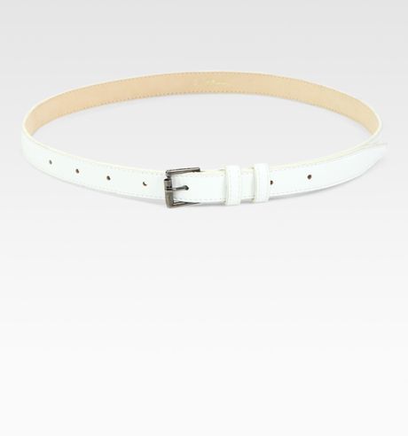 3.1 Phillip Lim Abichi Arrow Tip Pant Belt in White - Lyst