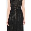 Oscar De La Renta Sequined Chiffon and Chantilly Lace Dress in Black - Lyst