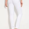 Paige Skyline Skinny Stretch Denim Ankle Jeans in White (optic white) - Lyst