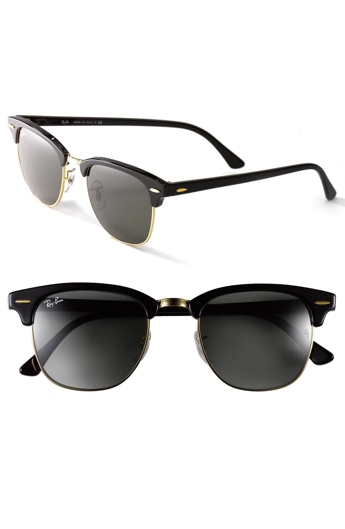 Ray Ban Clubmaster 49mm Sunglasses In Black Start Of Color List 