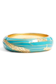 Sequin Medium Insect Wing Enamel Bangle - Lyst