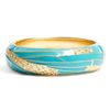 Sequin Medium Insect Wing Enamel Bangle in Blue (turquoise) - Lyst