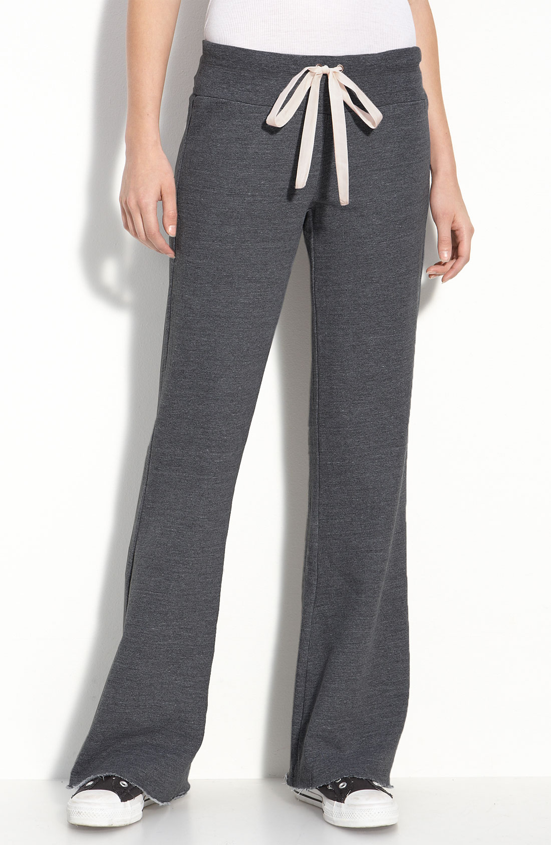 Splendid Drawstring Lounge Pants in Gray (black) Lyst