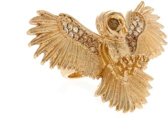  Gold Owl Ring 