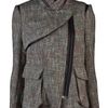 Yigal Azrouel Tweed Jacket in Gray (multi) - Lyst