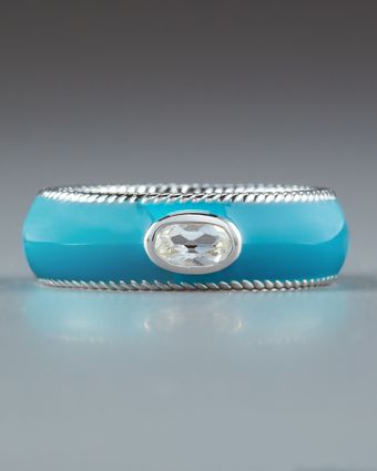 Zasha Woven Ring, Turquoise - Lyst