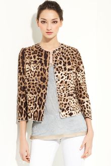 Dolce & Gabbana Leopard Print Jacket - Lyst