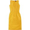 Fendi Pintuck Sheath Dress in Yellow - Lyst