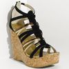 Jimmy Choo Pekabo Cork Sandal in Black - Lyst