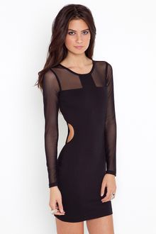 Nasty Gal Mesh Around Dress - Lyst