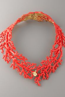 Aurelie Bidermann Enamel Coral Choker Necklace - Lyst