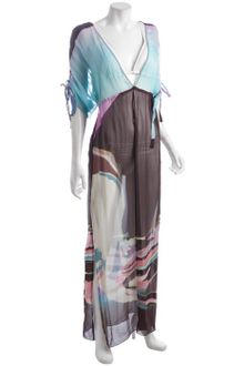 Diane Von Furstenberg Spring Moon Silk Chiffon Melli Swim Coverup - Lyst