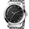 Gucci  Timeless Diamond Watch in Silver (black/ silver) - Lyst