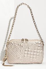 Versace Vanitas Embroidered Metallic Shoulder Bag