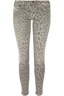 Current/Elliott The Stiletto Low-rise Cropped Skinny Jeans - Lyst