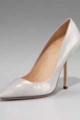 Diane Von Furstenberg Bang Patent Pointed-toe Pump