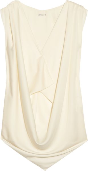 Emanuel Ungaro Draped Satin Top - Lyst