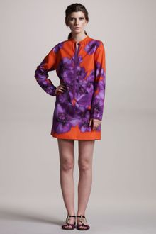 Giambattista Valli Floral-print Poplin Tunic - Lyst