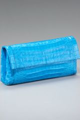 Nancy Gonzalez Crocodile Fold-over Clutch