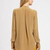 3.1 Phillip Lim Band Collar Blouse in Khaki - Lyst