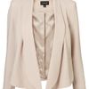 Topshop Seam Front Waterfall Jacket in Beige (blonde) - Lyst