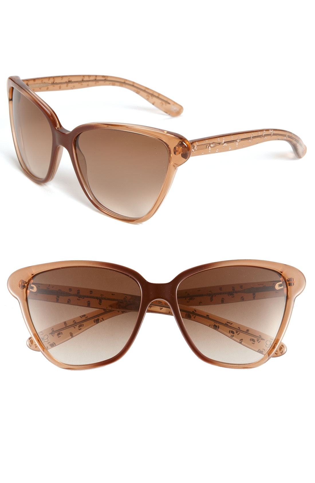 Bottega Cats Eye Sunglasses in Orange (orange shaded) Lyst