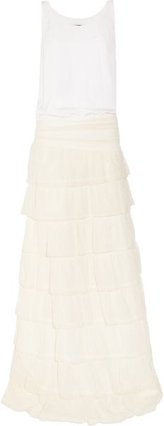 Jay Ahr Silk and Embroidered Tulle Gown - Lyst
