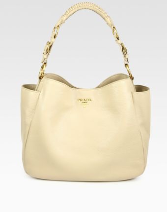 Prada Vitello Daino Hobo Bag - Lyst
