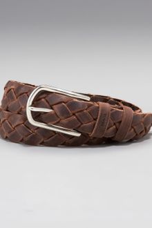 Prada Woven Leather Belt - Lyst