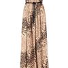 Tibi Strapless Lurex Leopard Print Maxi Dress in Animal (leopard) - Lyst