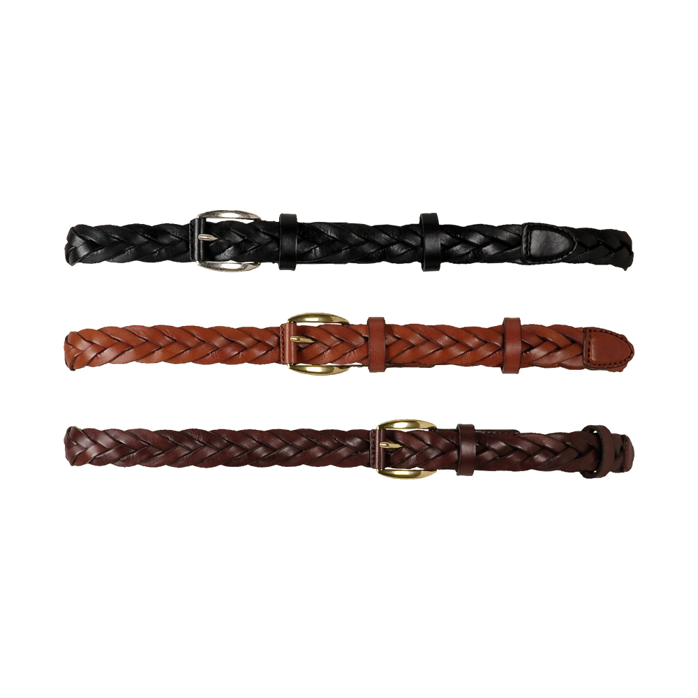 Uniqlo Women Skinny Braided Leather Belt in Brown (dark brown) Lyst