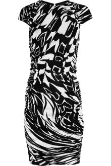 Emilio Pucci Printed Satin-jersey Dress - Lyst