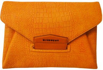 Givenchy Antigona Envelope Clutch in Orange - Lyst