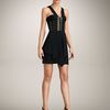 Versace Scarfhem Bustier Dress in Black - Lyst