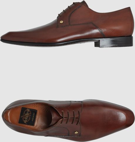 Aldo Brue' Aldo Brue - Laced Shoes in Brown for Men | Lyst