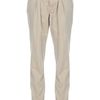 Burberry Brit Pleated Chino in Beige - Lyst
