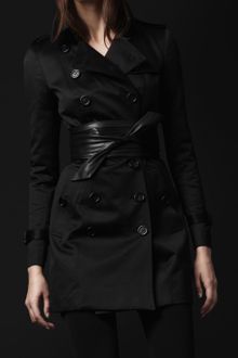 Burberry Prorsum Slim Sateen Trench Coat - Lyst