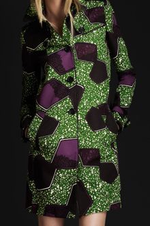 Burberry Prorsum Boomerang Print Trench Coat - Lyst
