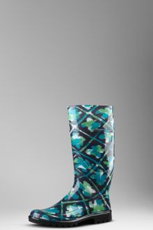 Burberry Floral Print Rain Boots - Lyst