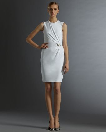 Gucci Gathered Crewneck Dress - Lyst