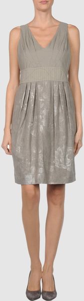 I'm Isola Marras Short Dress in Gray (grey) - Lyst