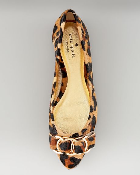 kate spade leopard print flats