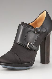 Lanvin Monk-strap Platform Bootie - Lyst
