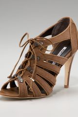 Manolo Blahnik Lace-up Cutout Sandal