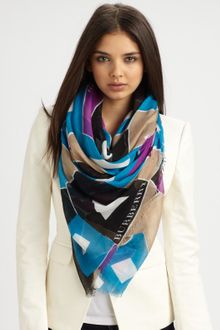 Burberry Geometric Print Scarf - Lyst