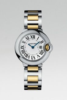 Cartier Ballon Bleu Stainless Steel and Yellow Gold Bracelet, Small - Lyst