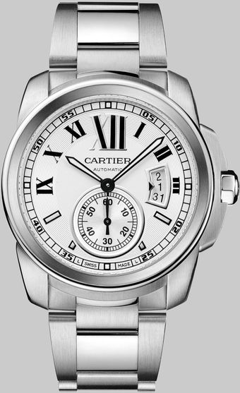 Cartier Calibre De Stainless Steel Automatic Watch - Lyst