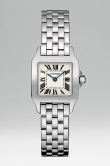 Cartier Santos Demoiselle Stainless Steel Watch On Bracelet, Small - Lyst