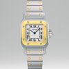 Cartier Santos Galbee Stainless Steel and 18k Yellow Gold Watch On Bracelet, Small in Gold - Lyst